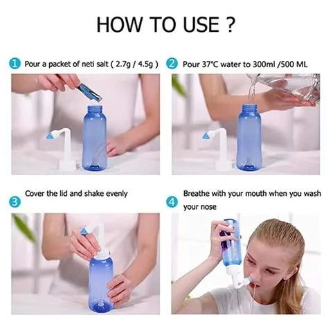 Garrafa Lavagem Nasal Automática
