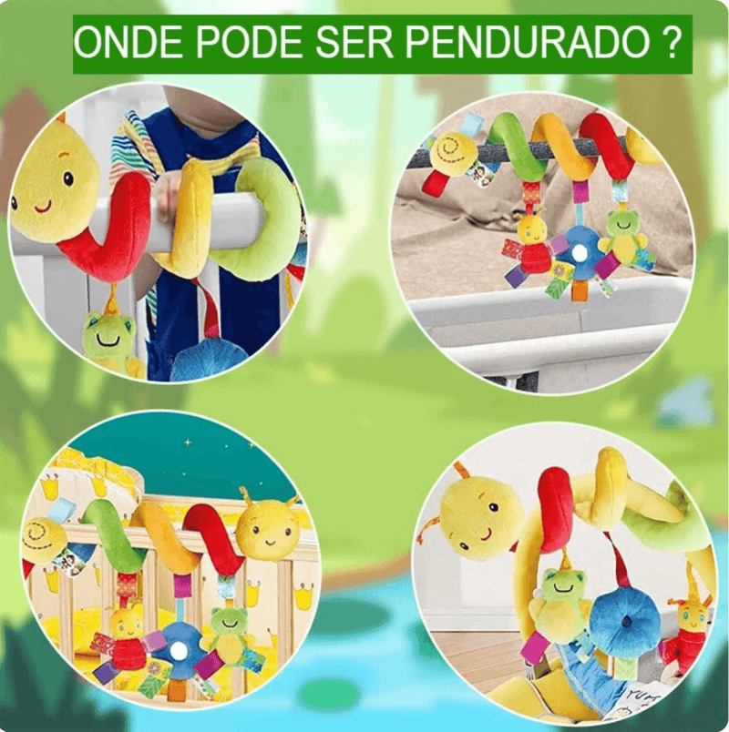 Brinquedo espiral para carrinhos