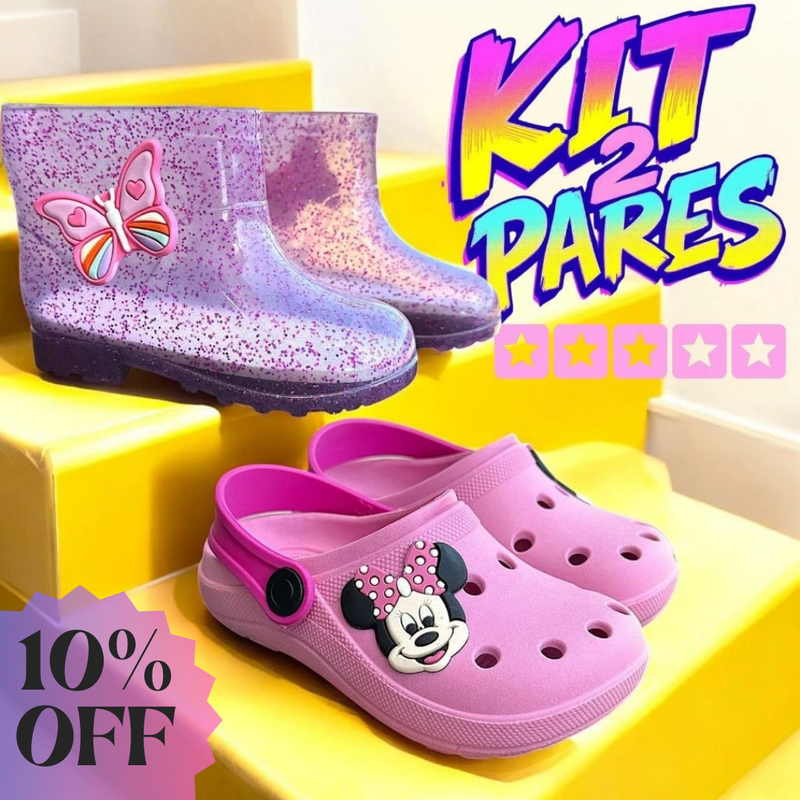 Kit 2 Pares ::: Galocha + Babuche Girl