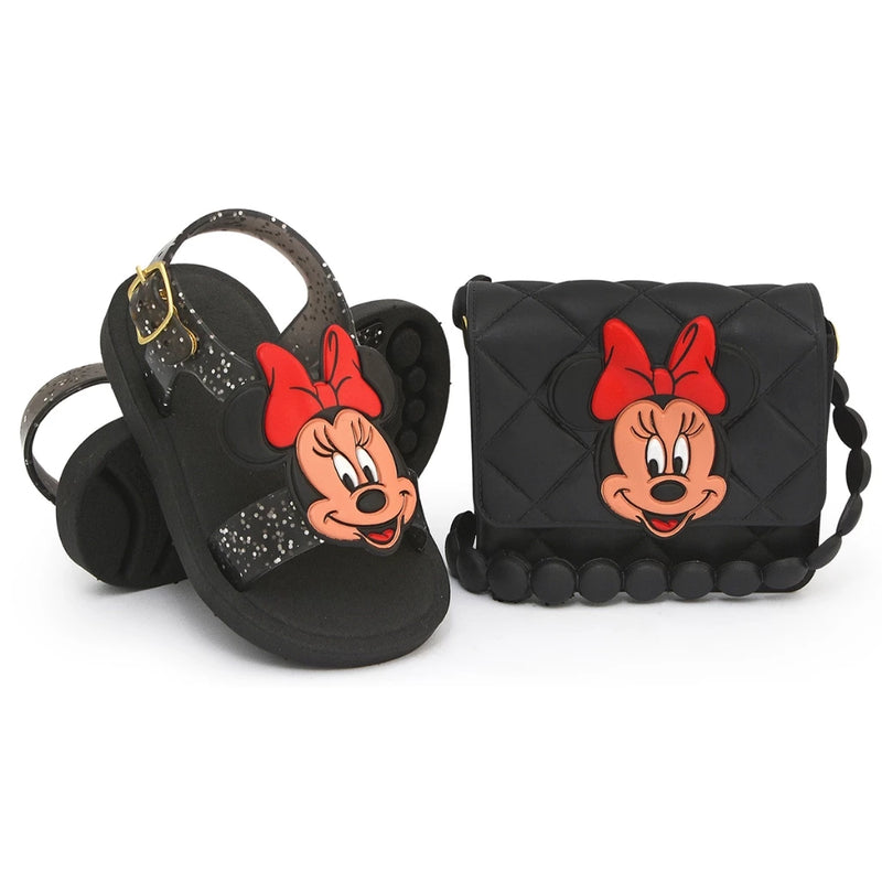 KIT MINNIE BABY ::: Sandália + Bolsa ::: 20% OFF