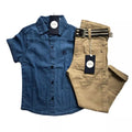 Conjunto Jeans Infantil Juvenil Masculino