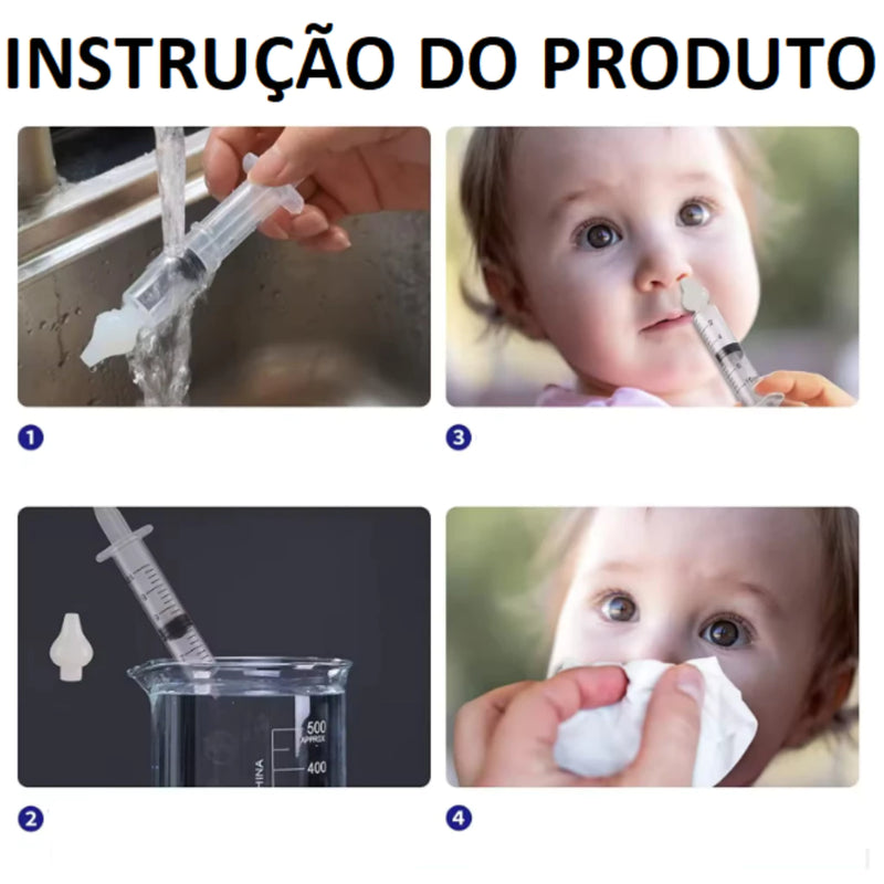 Kit Seringas com bico de Silicone 10 ML