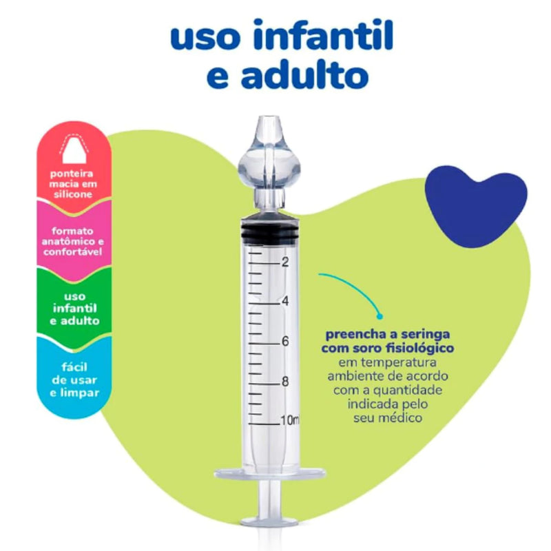 Kit Seringas com bico de Silicone 10 ML