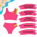 Biquíni Infantil Neon Proteção UV50