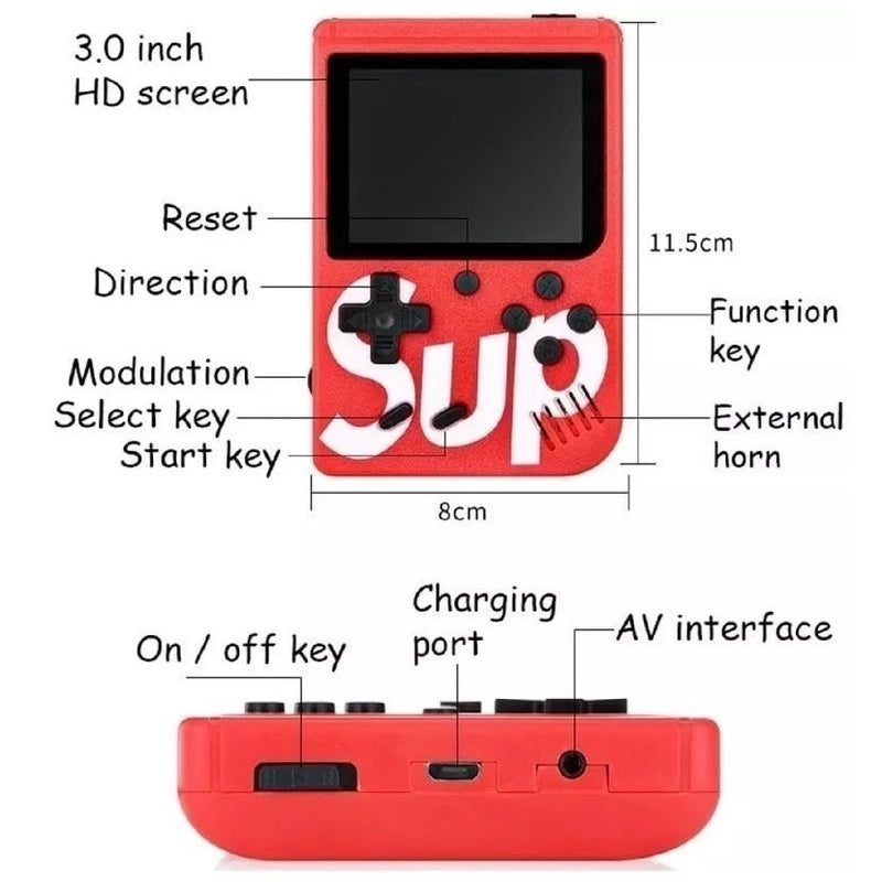 Mini Game Retrô Portatil - 400 Jogos Antigos